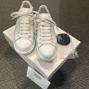 Alexander McQueen oversized sneakers with studs on heel.